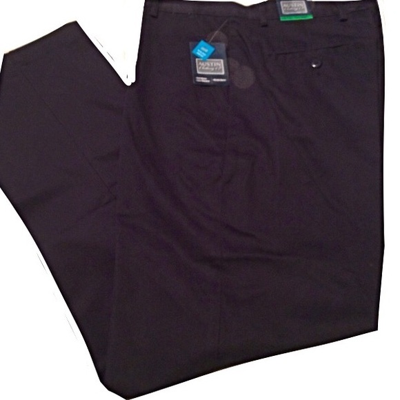 NWT Young Mens Flat Front Navy School Uniform Pants 33 x 30 - Picture 3 of 9